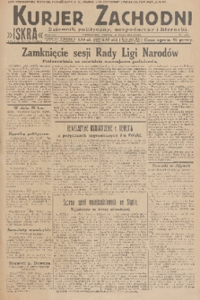 Kurjer Zachodni Iskra : dziennik polityczny, gospodarczy i literacki. R.21, 1930, nr 112