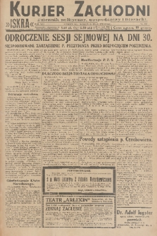 Kurjer Zachodni Iskra : dziennik polityczny, gospodarczy i literacki. R.21, 1930, nr 119