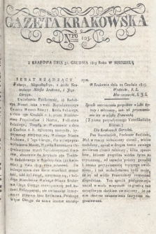 Gazeta Krakowska. 1815 , nr 105
