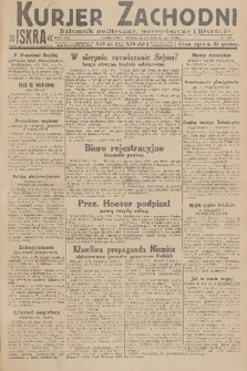 Kurjer Zachodni Iskra : dziennik polityczny, gospodarczy i literacki. R.21, 1930, nr 138