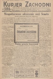 Kurjer Zachodni Iskra : dziennik polityczny, gospodarczy i literacki. R.21, 1930, nr 139