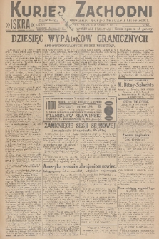 Kurjer Zachodni Iskra : dziennik polityczny, gospodarczy i literacki. R.21, 1930, nr 141