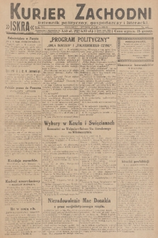 Kurjer Zachodni Iskra : dziennik polityczny, gospodarczy i literacki. R.21, 1930, nr 160