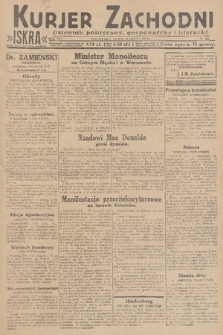 Kurjer Zachodni Iskra : dziennik polityczny, gospodarczy i literacki. R.21, 1930, nr 161