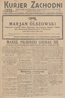 Kurjer Zachodni Iskra : dziennik polityczny, gospodarczy i literacki. R.21, 1930, nr 164