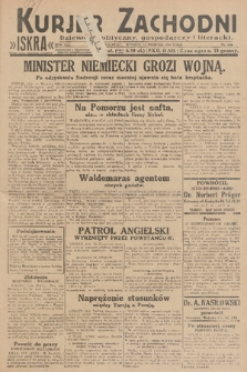 Kurjer Zachodni Iskra : dziennik polityczny, gospodarczy i literacki. R.21, 1930, nr 184