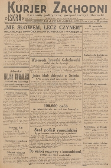 Kurjer Zachodni Iskra : dziennik polityczny, gospodarczy i literacki. R.21, 1930, nr 190