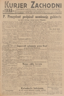 Kurjer Zachodni Iskra : dziennik polityczny, gospodarczy i literacki. R.21, 1930, nr 195