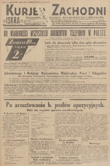 Kurjer Zachodni Iskra : dziennik polityczny, gospodarczy i literacki. R.21, 1930, nr 210