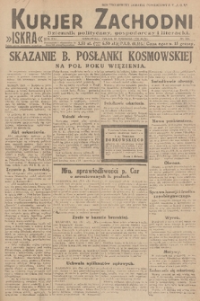 Kurjer Zachodni Iskra : dziennik polityczny, gospodarczy i literacki. R.21, 1930, nr 216