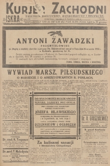 Kurjer Zachodni Iskra : dziennik polityczny, gospodarczy i literacki. R.21, 1930, nr 224