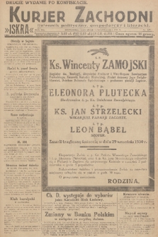 Kurjer Zachodni Iskra : dziennik polityczny, gospodarczy i literacki. R.21, 1930, nr 227 [po konfiskacie]