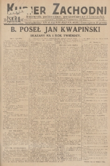 Kurjer Zachodni Iskra : dziennik polityczny, gospodarczy i literacki. R.21, 1930, nr 249