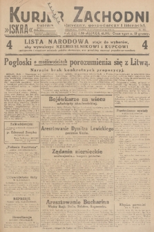 Kurjer Zachodni Iskra : dziennik polityczny, gospodarczy i literacki. R.21, 1930, nr 252