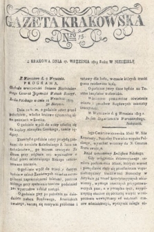 Gazeta Krakowska. 1815 , nr 75