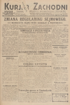 Kurjer Zachodni Iskra : dziennik polityczny, gospodarczy i literacki. R.21, 1930, nr 287