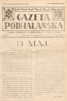 Gazeta Podhalańska : tygodnik poświęcony sprawom Podhala, Spisza, Orawy. 1931, nr 18