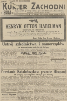 Kurjer Zachodni Iskra : dziennik polityczny, gospodarczy i literacki. R.23, 1932, nr 18 [po konfiskacie]