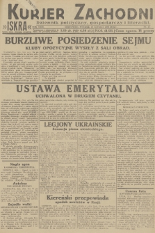 Kurjer Zachodni Iskra : dziennik polityczny, gospodarczy i literacki. R.23, 1932, nr 43