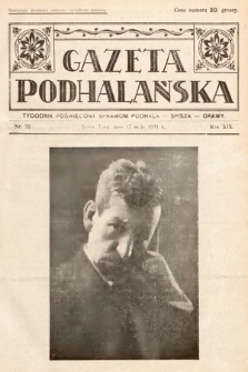 Gazeta Podhalańska : tygodnik poświęcony sprawom Podhala, Spisza, Orawy. 1931, nr 20