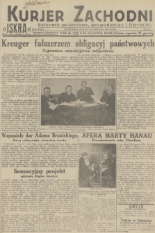 Kurjer Zachodni Iskra : dziennik polityczny, gospodarczy i literacki. R.23, 1932, nr 87