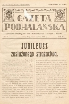 Gazeta Podhalańska : tygodnik poświęcony sprawom Podhala, Spisza, Orawy. 1931, nr 23