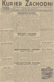 Kurjer Zachodni Iskra : dziennik polityczny, gospodarczy i literacki. R.23, 1932, nr 102
