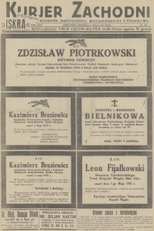 Kurjer Zachodni Iskra : dziennik polityczny, gospodarczy i literacki. R.23, 1932, nr 106