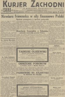 Kurjer Zachodni Iskra : dziennik polityczny, gospodarczy i literacki. R.23, 1932, nr 123