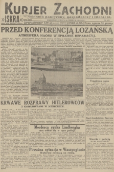 Kurjer Zachodni Iskra : dziennik polityczny, gospodarczy i literacki. R.23, 1932, nr 135