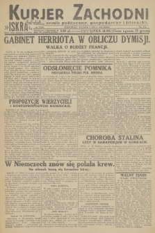 Kurjer Zachodni Iskra : dziennik polityczny, gospodarczy i literacki. R.23, 1932, nr 154