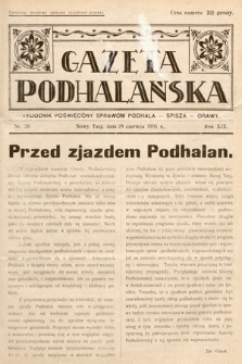 Gazeta Podhalańska : tygodnik poświęcony sprawom Podhala, Spisza, Orawy. 1931, nr 26