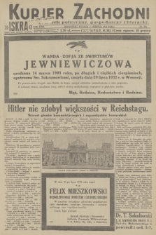Kurjer Zachodni Iskra : dziennik polityczny, gospodarczy i literacki. R.23, 1932, nr 178