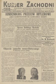 Kurjer Zachodni Iskra : dziennik polityczny, gospodarczy i literacki. R.23, 1932, nr 187