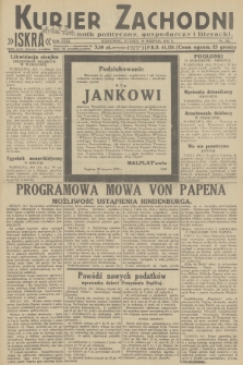 Kurjer Zachodni Iskra : dziennik polityczny, gospodarczy i literacki. R.23, 1932, nr 202