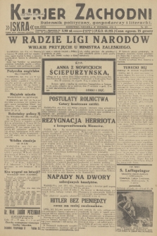 Kurjer Zachodni Iskra : dziennik polityczny, gospodarczy i literacki. R.23, 1932, nr 225