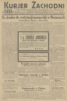 Kurjer Zachodni Iskra : dziennik polityczny, gospodarczy i literacki. R.23, 1932, nr 240