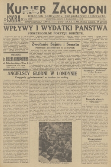 Kurjer Zachodni Iskra : dziennik polityczny, gospodarczy i literacki. R.23, 1932, nr 254