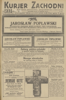 Kurjer Zachodni Iskra : dziennik polityczny, gospodarczy i literacki. R.23, 1932, nr 271