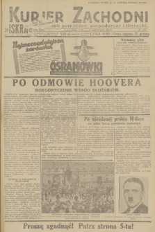Kurjer Zachodni Iskra : dziennik polityczny, gospodarczy i literacki. R.23, 1932, nr 278