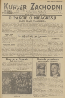 Kurjer Zachodni Iskra : dziennik polityczny, gospodarczy i literacki. R.23, 1932, nr 281
