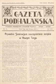 Gazeta Podhalańska : tygodnik poświęcony sprawom Podhala, Spisza, Orawy. 1931, nr 30