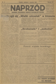 Naprzód : organ Polskiej Partji Socjalistycznej. 1931, nr 3