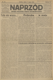 Naprzód : organ Polskiej Partji Socjalistycznej. 1931, nr 54