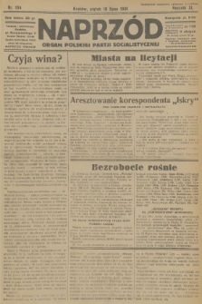 Naprzód : organ Polskiej Partji Socjalistycznej. 1931, nr 154