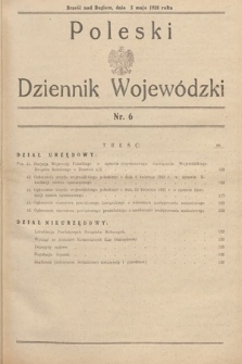 Poleski Dziennik Wojewódzki. 1938, nr 6