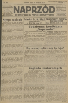 Naprzód : organ Polskiej Partji Socjalistycznej. 1931, nr 211