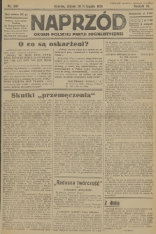 Naprzód : organ Polskiej Partji Socjalistycznej. 1931, nr 267