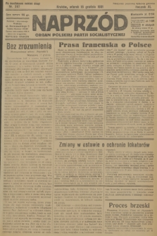 Naprzód : organ Polskiej Partji Socjalistycznej. 1931, nr 287