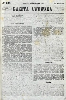 Gazeta Lwowska. 1864, nr 230